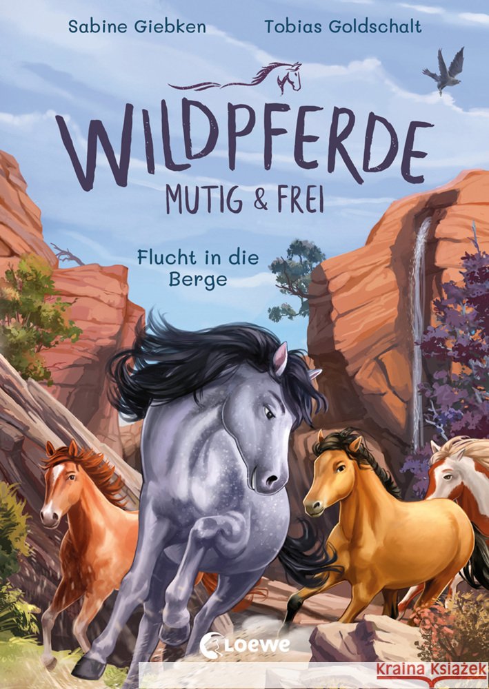 Wildpferde - mutig und frei (Band 3) - Flucht in die Berge Giebken, Sabine 9783743211889 Loewe