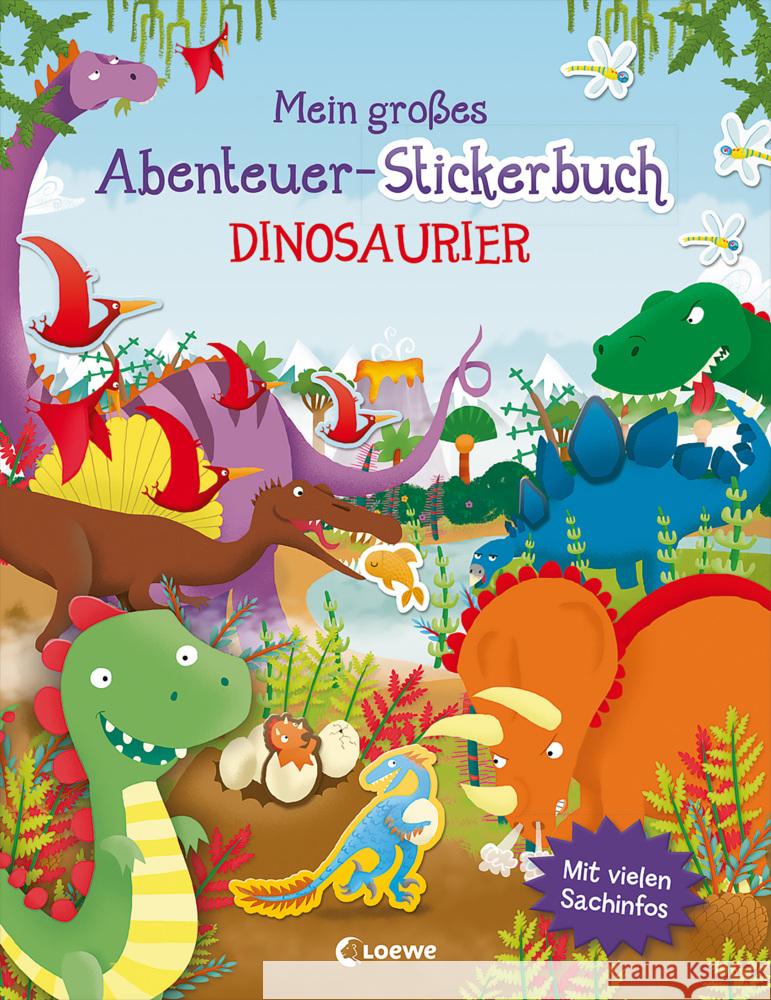 Mein großes Abenteuer-Stickerbuch - Dinosaurier George, Joshua 9783743212664