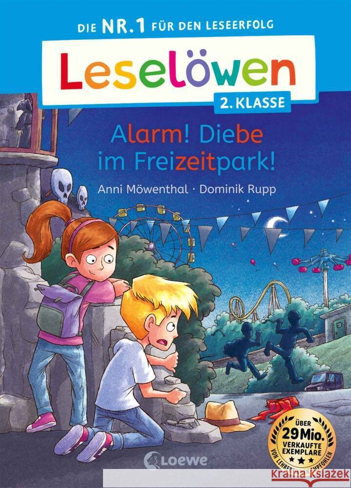 Leselöwen 2. Klasse - Alarm! Diebe im Freizeitpark! Möwenthal, Anni 9783743216204 Loewe