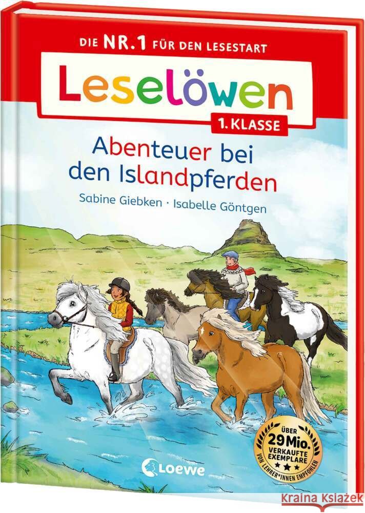 Leselöwen 1. Klasse - Abenteuer bei den Islandpferden Giebken, Sabine 9783743217492 Loewe