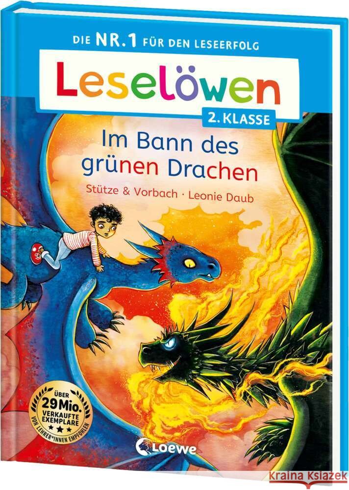 Leselöwen 2. Klasse - Im Bann des grünen Drachen Stütze & Vorbach 9783743218970 Loewe Verlag