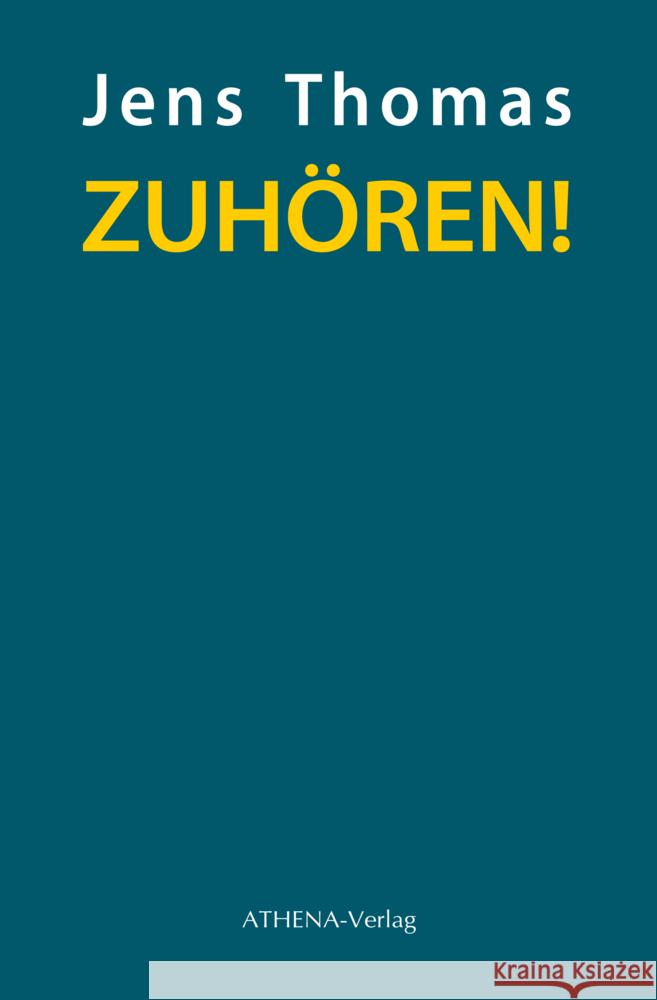 ZUHÖREN! Thomas, Jens 9783745511499