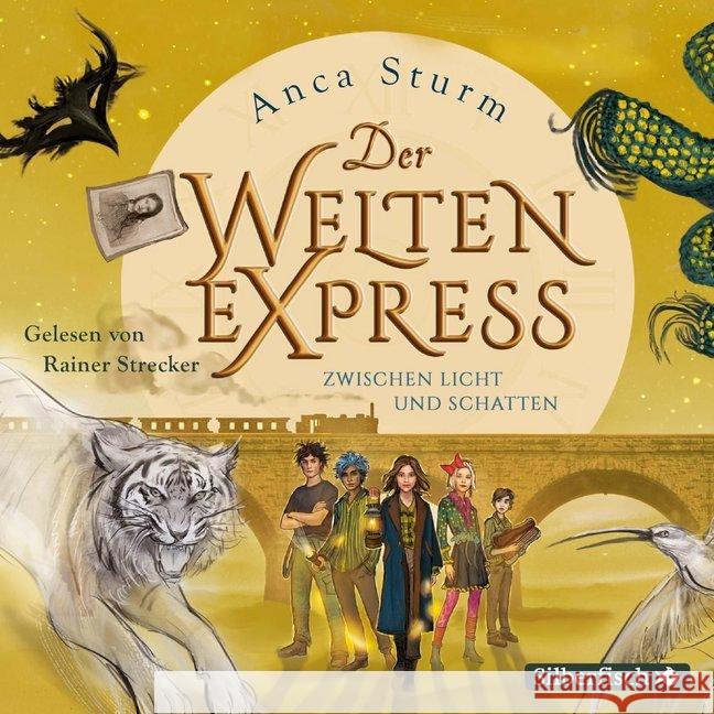 Der Welten-Express - Zwischen Licht und Schatten, 5 Audio-CDs : Zwischen Licht und Schatten: 5 CDs, Lesung. CD Standard Audio Format. Gekürzte Ausgabe Sturm, Anca 9783745601015 Silberfisch