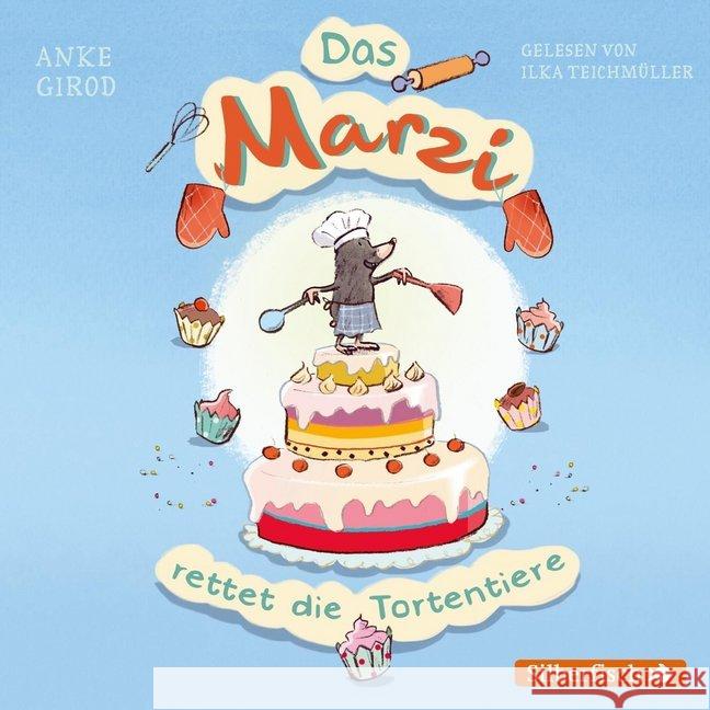 Das Marzi rettet die Tortentiere, 1 Audio-CD : 1 CD, Lesung. CD Standard Audio Format. Gekürzte Ausgabe Girod, Anke 9783745601169 Silberfisch