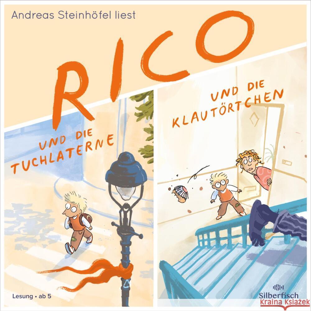 Rico und die Tuchlaterne und Rico und die Klautörtchen, 1 Audio-CD Steinhöfel, Andreas 9783745604979 Silberfisch