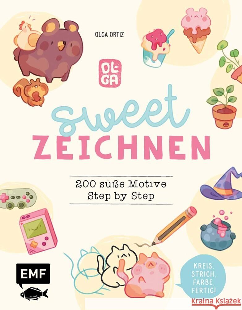 Sweet zeichnen - 200 süße Motive von Instagram-Artist olguioo Ortiz Ortiz, Olga 9783745909753