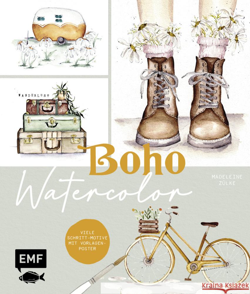 Boho Watercolor Zülke, Madeleine 9783745916089