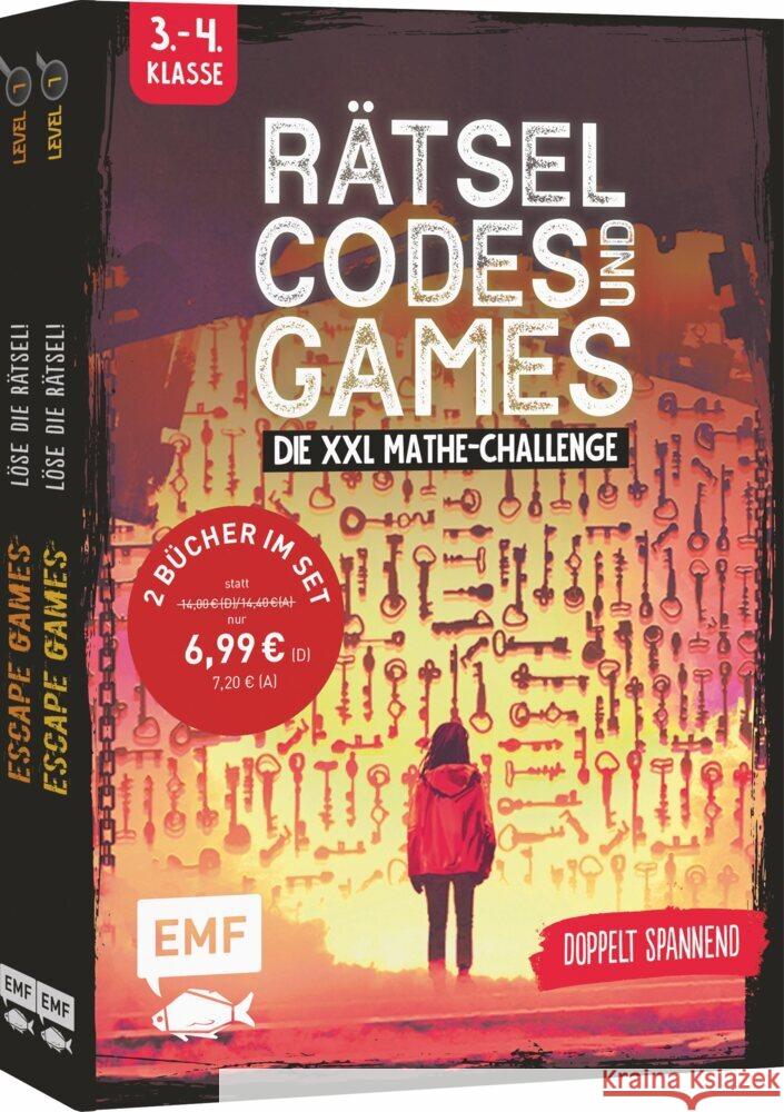 Rätsel, Codes und Games - Die XXL Mathe-Challenge für die 3. und 4. Klasse Quénée, Mathieu, Monhard, Mallory 9783745922608
