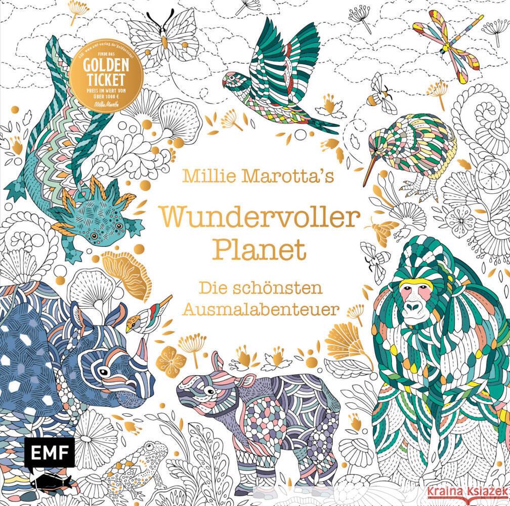 Millie Marotta's Wundervoller Planet - Die schönsten Ausmal-Abenteuer Marotta, Millie 9783745924183