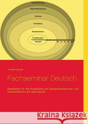 Fachseminar Deutsch: Materialien für die Ausbildung von Deutschlehrerinnen und Deutschlehrern am Gymnasium Zimmer, Thorsten 9783746064727