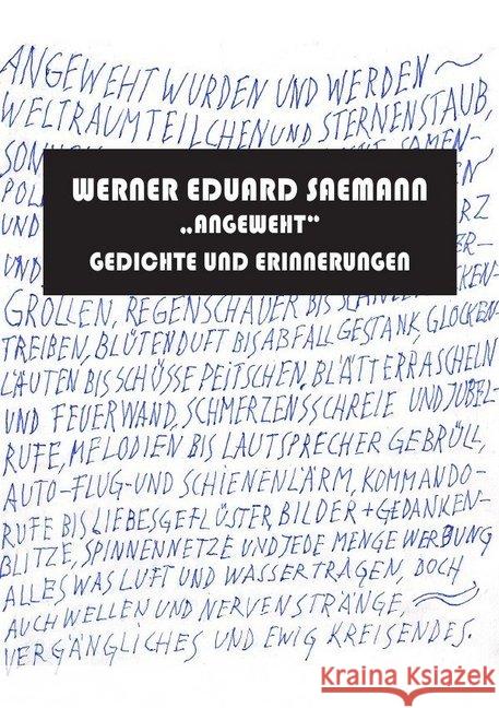 Angeweht : Gedichte und Prosa Saemann, Werner Eduard 9783746754970