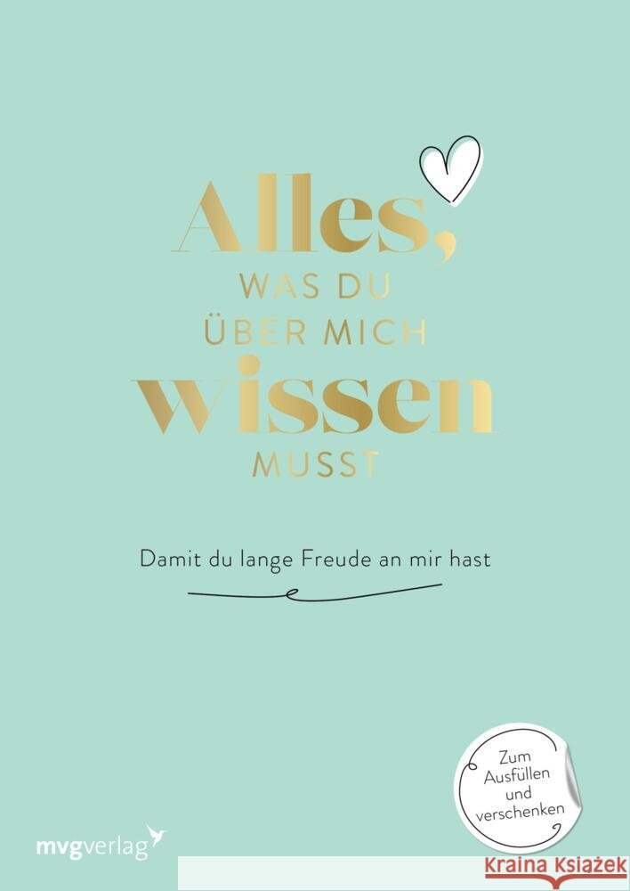 Alles, was du über mich wissen musst Reinwarth, Alexandra 9783747407561 mvg Verlag