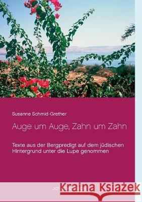 Auge um Auge, Zahn um Zahn: Texte aus der Bergpredigt auf dem jüdischen Hintergrund unter die Lupe genommen Schmid-Grether, Susanne 9783748148791 Books on Demand