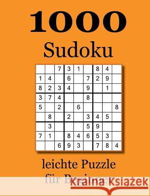 1000 Sudoku leichte Puzzle für Beginner David Badger 9783748152040 Books on Demand