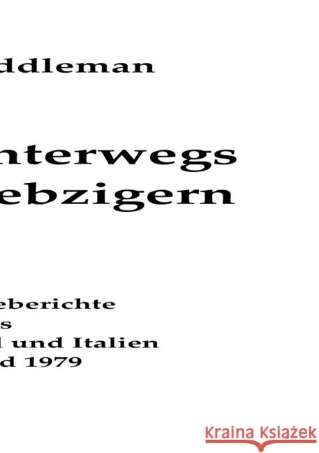 Frauen unterwegs in den Siebzigern Middleman, Doris 9783750247390