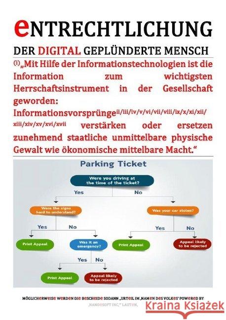 eNTRECHTLICHUNG (DER DIGITAL GEPLÜNDERTE MENSCH) 