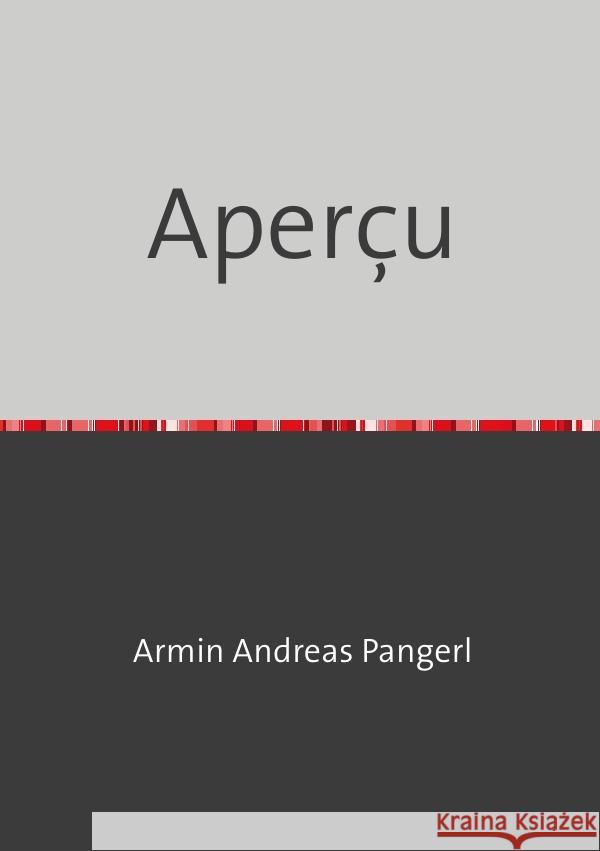 Aperçu Pangerl, Armin 9783750256828