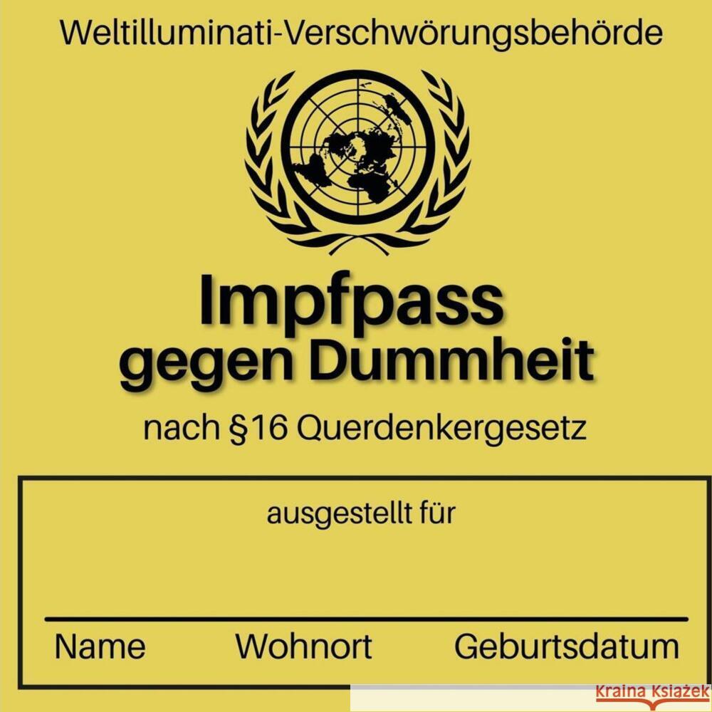 Impfpass gegen Dummheit Fröhlich, Tim 9783750509306 27amigos