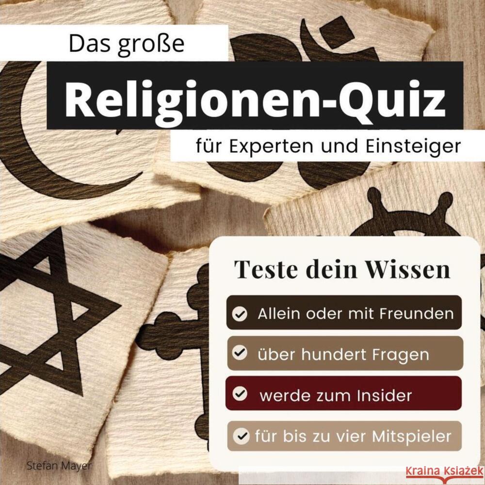 Das große Religionen-Quiz für Experten und Einsteiger Mayer, Stefan 9783750524668 27amigos