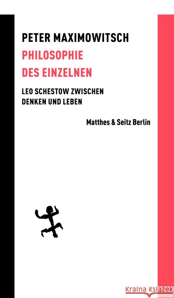 Philosophie des Einzelnen Maximowitsch, Peter 9783751803304 Matthes & Seitz Berlin
