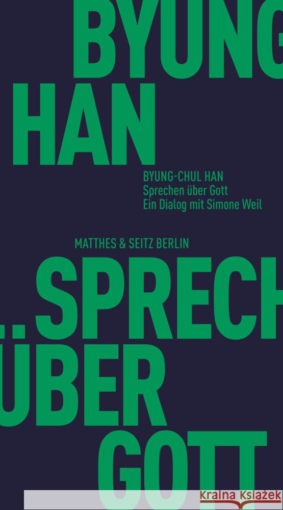Sprechen über Gott Han, Byung-chul 9783751830324