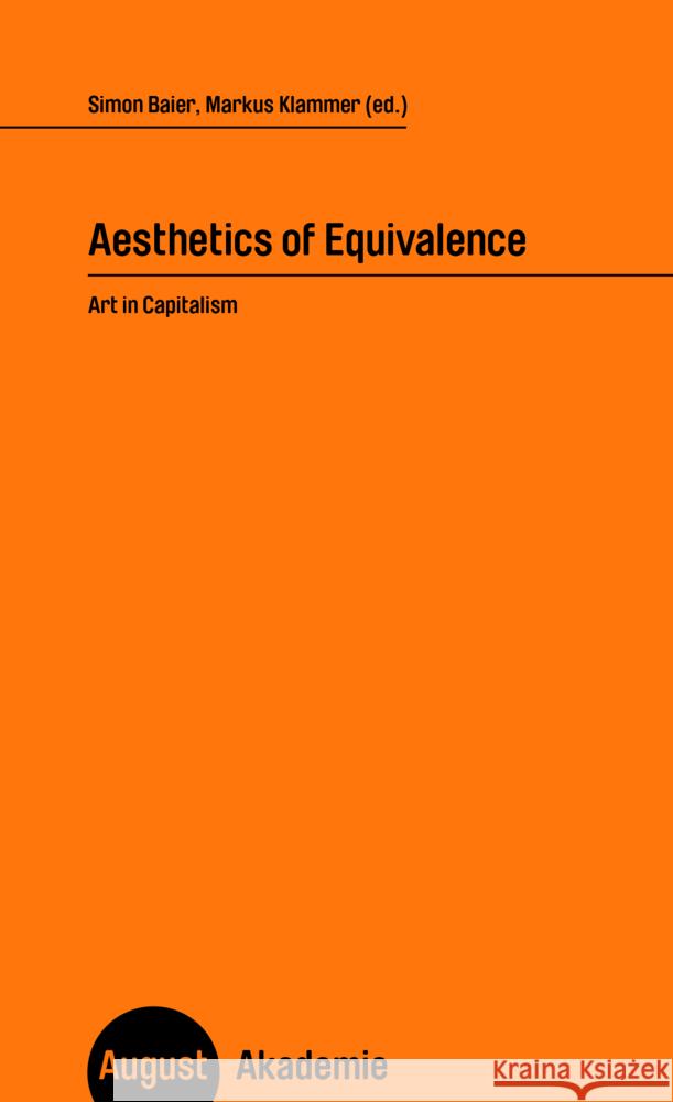 Aesthetics of Equivalence Baier, Simon, Klammer, Markus 9783751890199