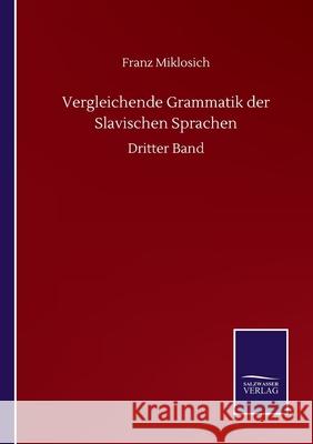 Vergleichende Grammatik der Slavischen Sprachen: Dritter Band Franz Miklosich 9783752512328 Salzwasser-Verlag Gmbh