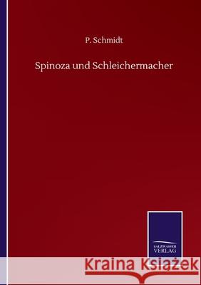 Spinoza und Schleichermacher P. Schmidt 9783752513547 Salzwasser-Verlag Gmbh