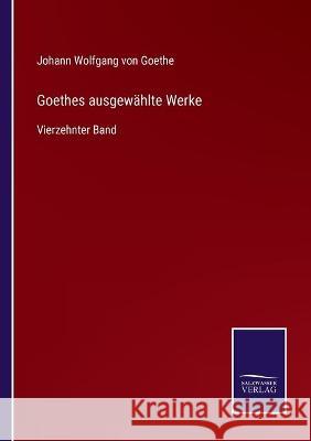 Goethes ausgewählte Werke: Vierzehnter Band Johann Wolfgang Von Goethe 9783752537383 Salzwasser-Verlag Gmbh