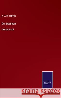 Der Domherr: Zweiter Band J D H Temme 9783752540833 Salzwasser-Verlag Gmbh