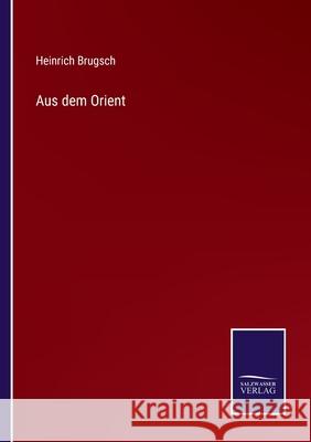 Aus dem Orient Heinrich Brugsch 9783752596021