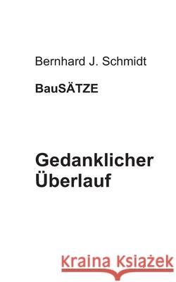 Gedanklicher Überlauf: BuchTage 2020 Schmidt, Bernhard J. 9783752643367 Books on Demand