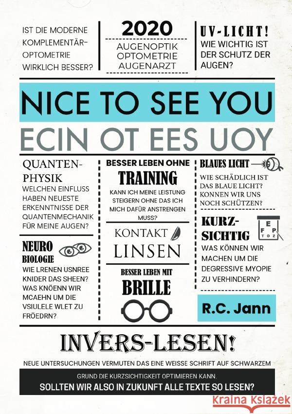 Nice to see You - Das Original : Mit vielen bunten Zeichnungen und Erklärungen. Jann, R. C. 9783752941944 epubli