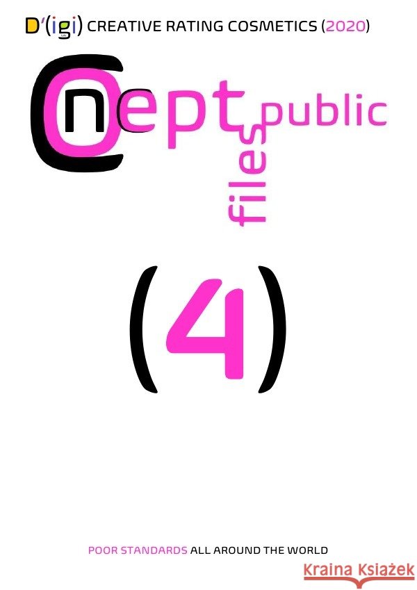 D'(igi) CREATIVE RATING COSMETICS (2020) Public Files, Concept 9783752988970