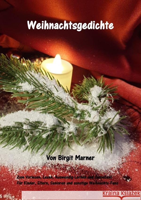 Weihnachtsgedichte Marner, Birgit 9783753125251