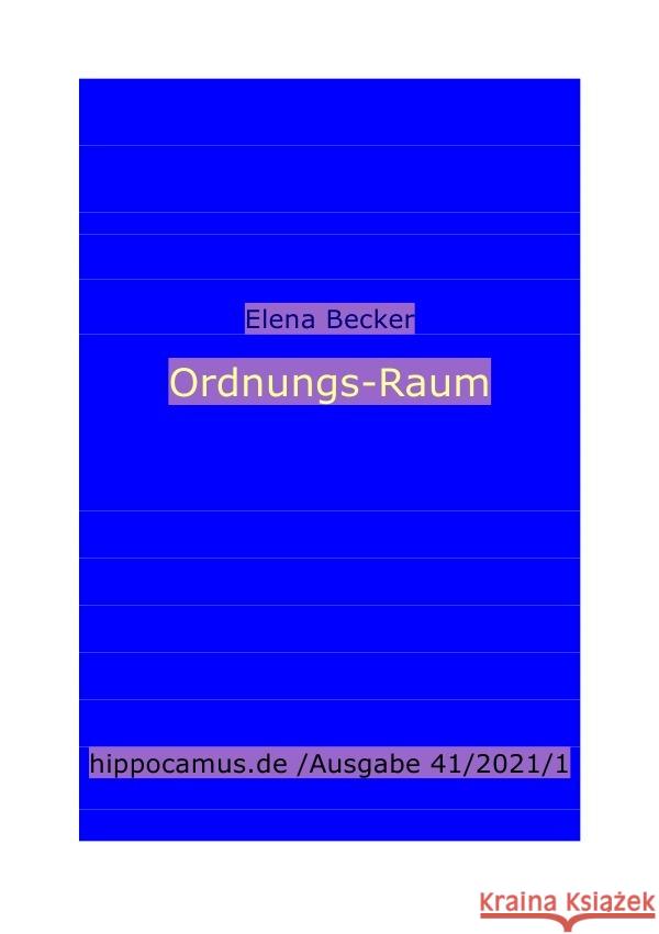 Ordnungs-Raum Hagl-Becker, Elena Maria 9783753167640