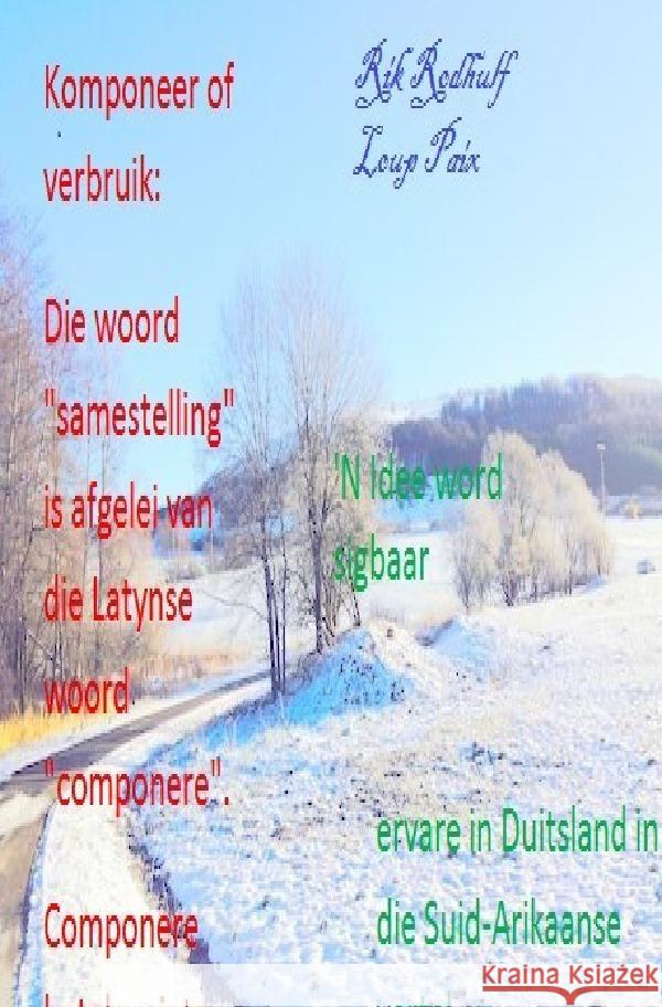 Dit is 'n kreatiewe proses   'N Idee word sigbaar Rodhulf, Rik, Paix, Loup, Friedrich, Rudi 9783753178790 epubli