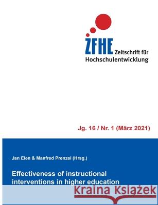 Effectiveness of instructional interventions in higher education Jan Elen Manfred Prenzel 9783753476735