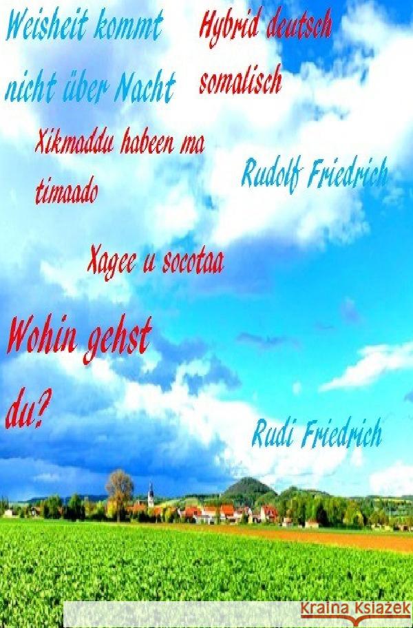 Wohin gehst du? Weisheit kommt nicht über Nacht Friedrich, Rudi 9783754123874