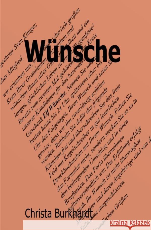 Wünsche Burkhardt, Christa 9783754156483