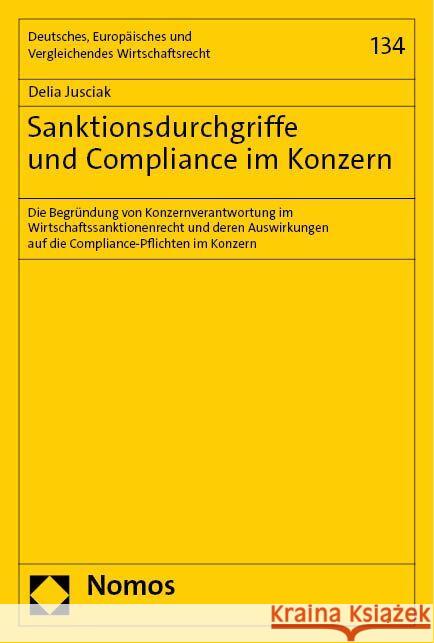 Sanktionsdurchgriffe und Compliance im Konzern Jusciak, Delia 9783756011544