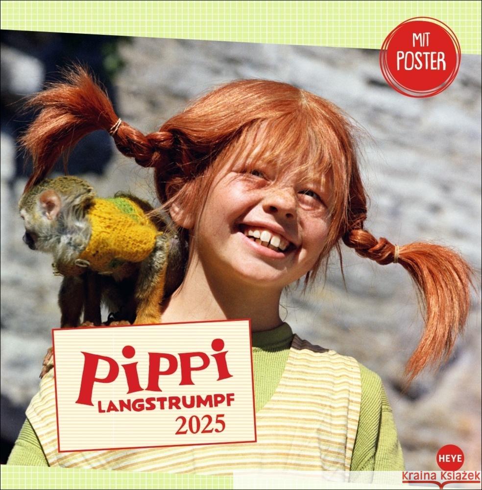 Pippi Langstrumpf Broschurkalender 2025 Lindgren, Astrid 9783756405527