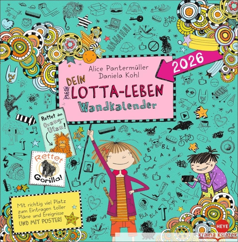 Lotta-Leben Broschurkalender 2026 Pantermüller, Alice 9783756411283 Heye