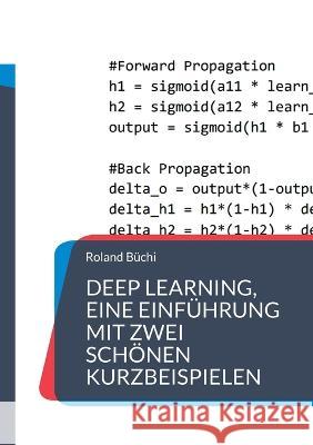 Deep Learning, eine Einführung mit zwei schönen Kurzbeispielen Roland Büchi 9783756833122