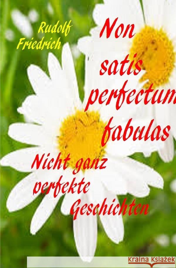 Non satis perfectum fabulas  Nicht ganz perfekte Geschichten Friedrich, Rudolf Alois, Friedrich, Rudi, Haßfurt Knetzgau, Augsfeld 9783757544997 epubli