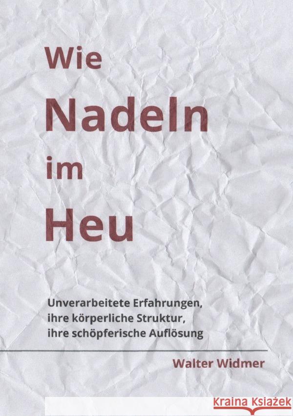 Wie Nadeln im Heu Widmer, Walter 9783757547356