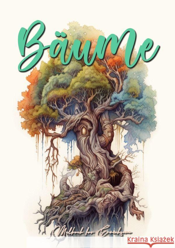 Bäume Malbuch für Erwachsene Graustufen Publishing, Monsoon, Grafik, Musterstück 9783757568603 epubli