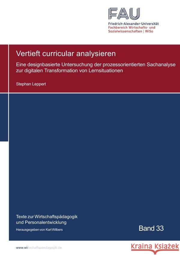 Vertieft curricular analysieren Leppert, Stephan 9783757573058