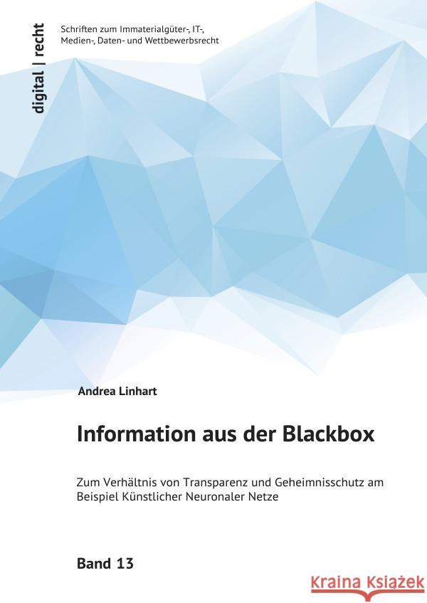 Information aus der Blackbox Linhart, Andrea 9783758408281