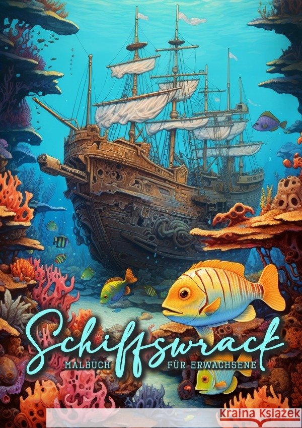 Schiffswrack Malbuch für Erwachsene Publishing, Monsoon, Grafik, Musterstück 9783758418808 epubli